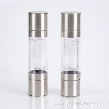 acrylic manual salt and pepper mill